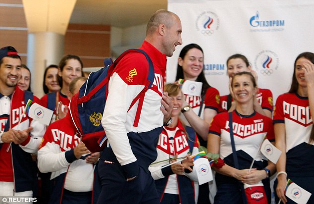 A much-depleted Russian team departed for the Olympics in Rio de Janeiro on Thursday