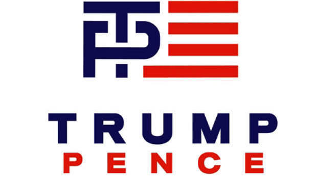 A new Trump Pence logo sent out by a Trump-RNC joint fundraising committee