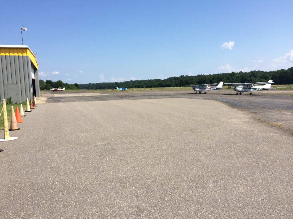 A small plane went down at the Williamsburg Jamestown Airport