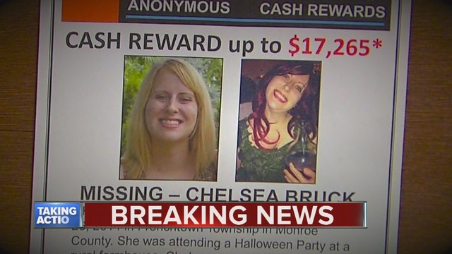 A 27-year-old Newport man has been taken into custody in connection with the murder of Chelsea Bruck.                      WXYZ