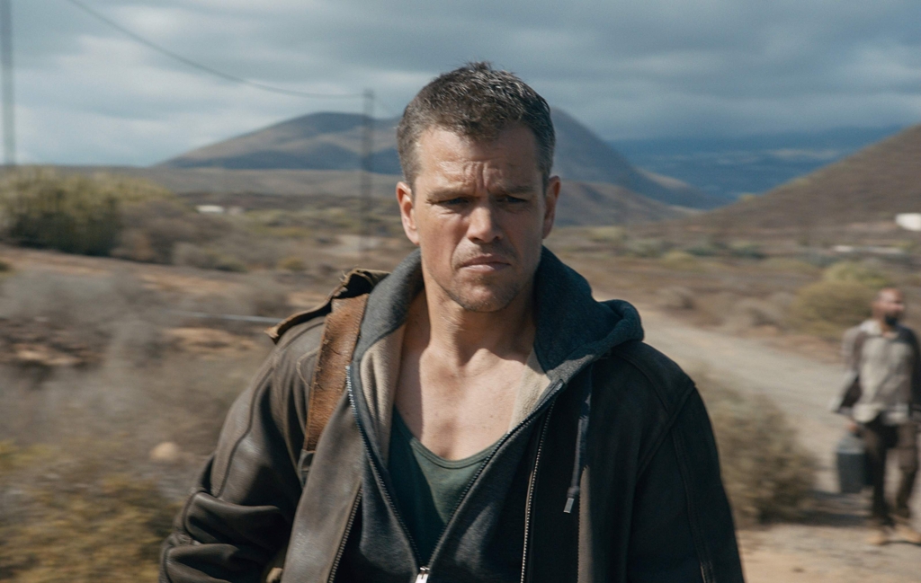 Matt Damon appears in a scene from “Jason Bourne.”