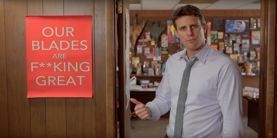 Michael Dubin in a You Tube video for Dollar Shave Club