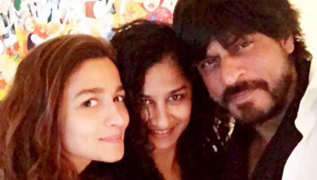 Alia Bhatt and Shah Rukh Khan with director Gauri Shinde