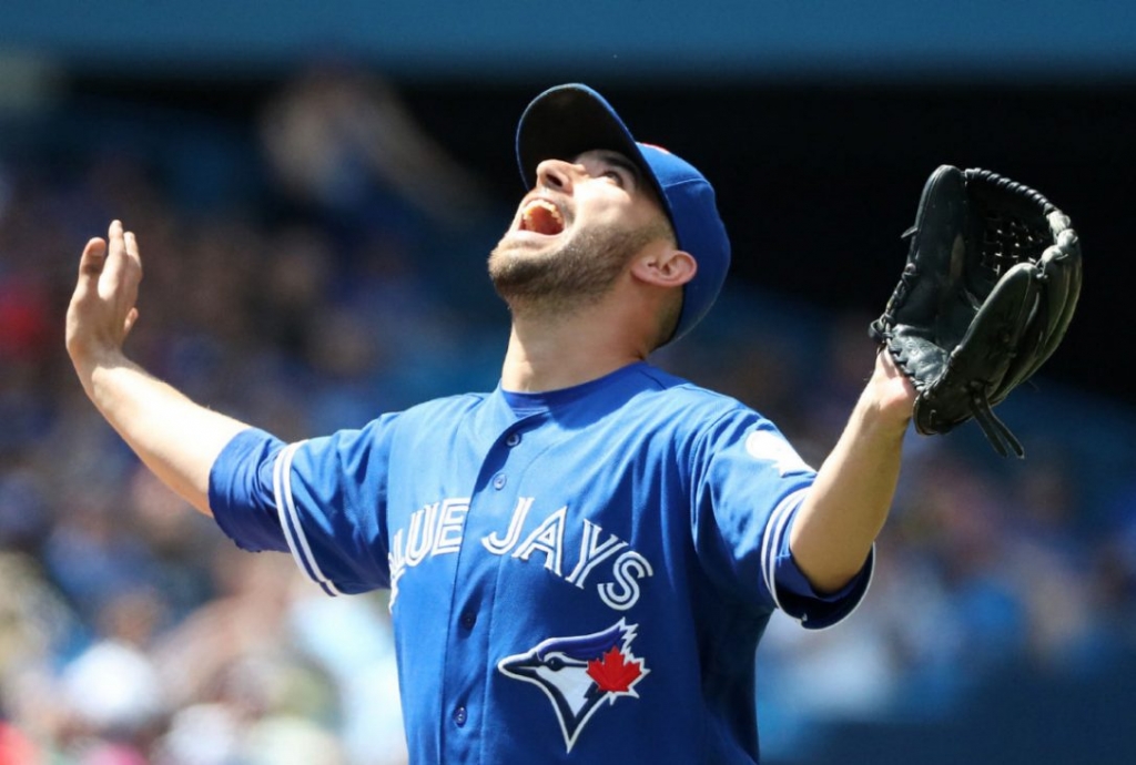 The Toronto Blue Jays have placed starting pitcher Marco Estrada on the disabled list