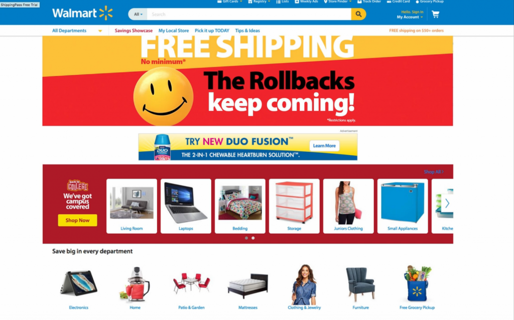 Walmart takes on Amazon Prime Day with week-long free shipping deal