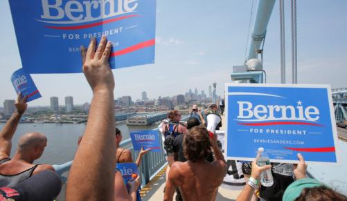 DNC steps off in Philadelphia with huge protests, high temps