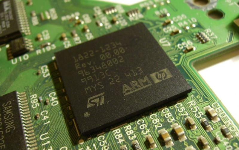 An ARM-designed computer chip. Image courtesy of Wikipedia