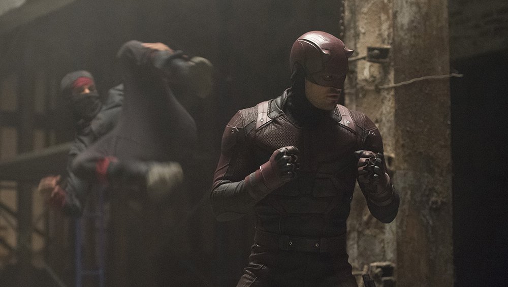 An action scene from the Netflix original series'Marvel's Daredevil