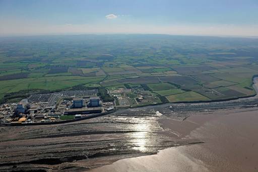 An aerial view of the Hinkley Point site