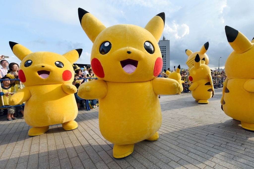 An army of Pikachu parades around Tokyo.     Toru Yamanaka  AFP via Getty Images