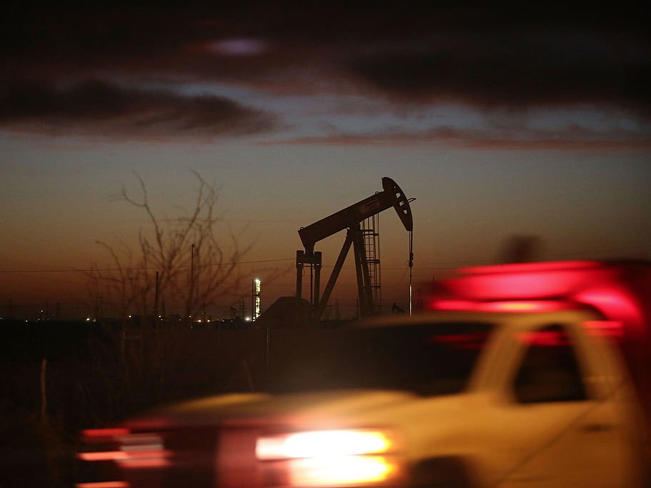 An oil pumpjack in the Permian Basin oil field on January 20 in the oil town of Andrews Texas.   Spencer Platt  Getty