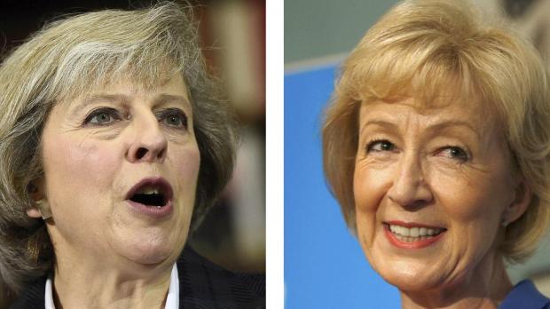 Theresa May and Andrea Leadsom