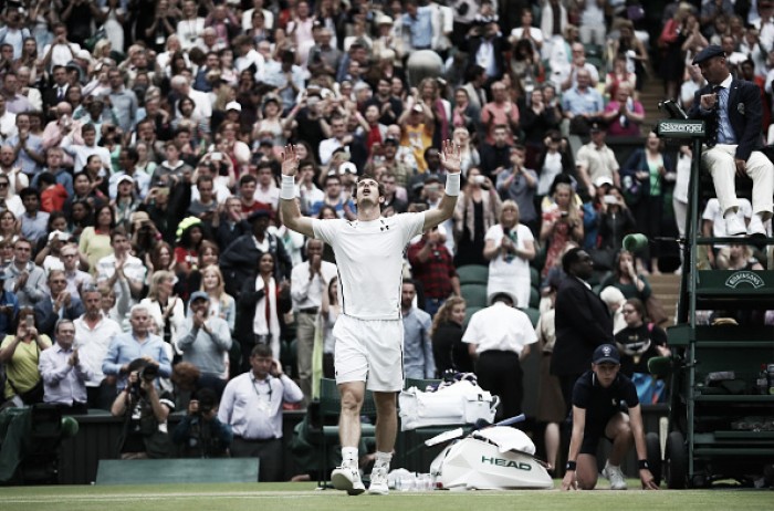 Wimbledon Andy Murray survives scare to defeat Jo Wilfried Tsonga in five sets