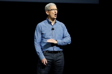 Apple Inc. CEO Tim Cook speaks on stage at the company's World Wide Developers Conference in San Francisco California U.S