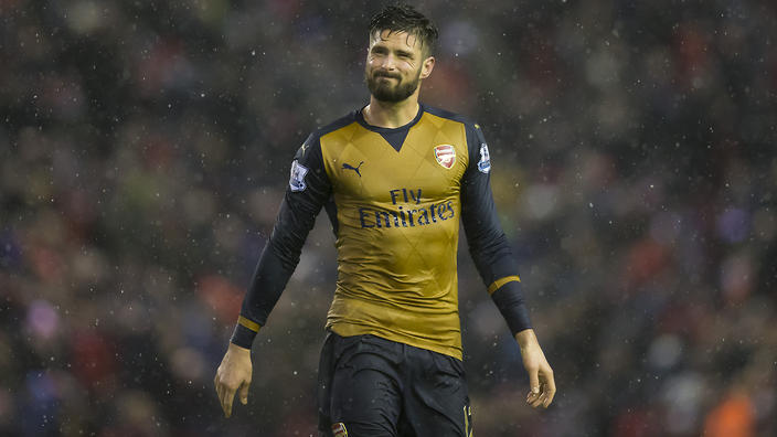 Arsenal striker Olivier Giroud            
    
              
     
     
           Show Grid