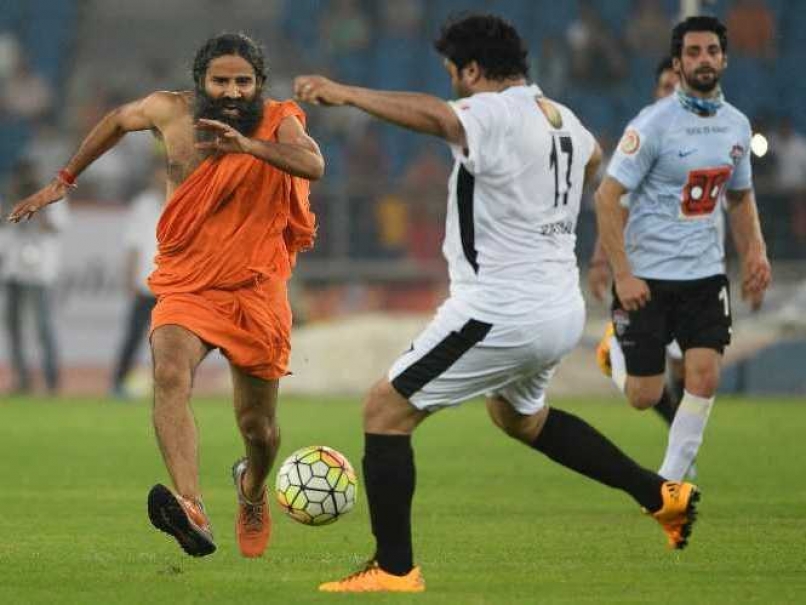 Baba Ramdev Football AFP 2507