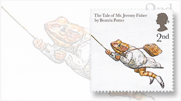 Beatrix Potter was honored on a stamp for second-class mail issued by Great Britain in 2006