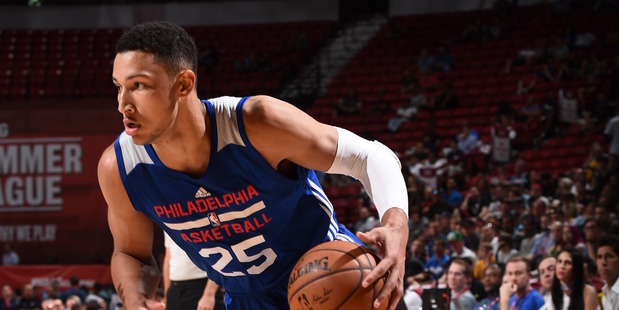 Ben Simmons dribbles the ball during the 2016 NBA Las Vegas Summer League