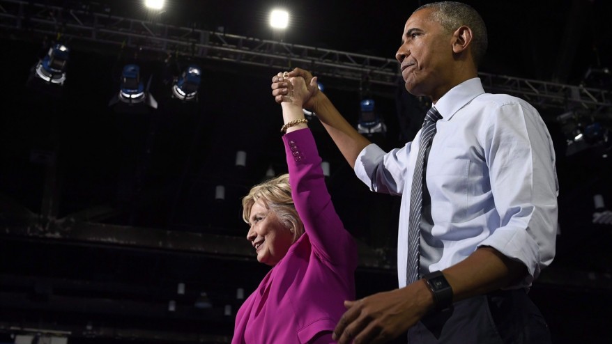 Obama Returns To Convention Stage To Make Case For Clinton