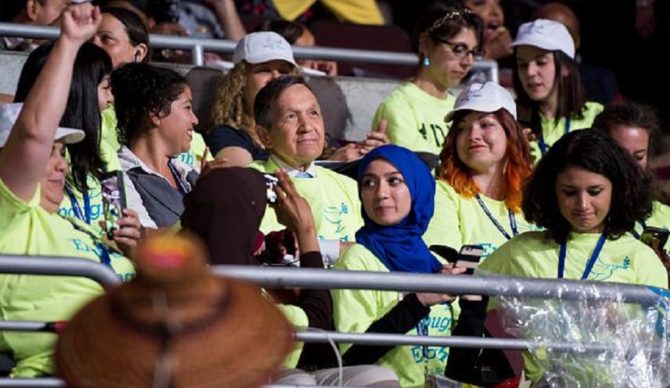 Bernie Sanders delegates at the Democratic National Convention