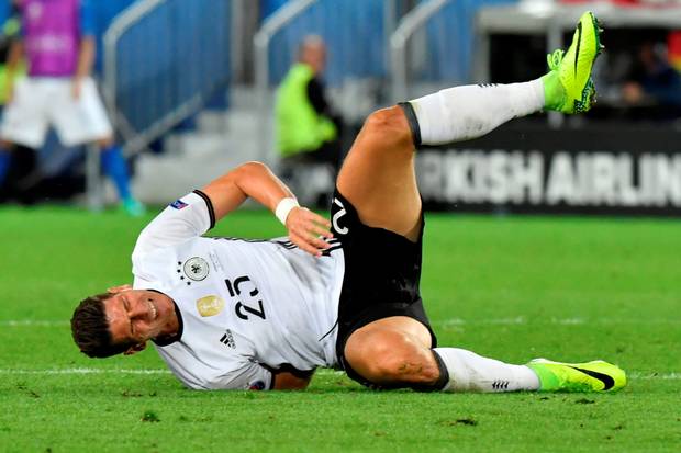 Big loss Mario Gomez’s hamstring injury has ruled the influential striker out of the rest of the tournament