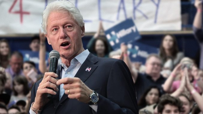 In 10th convention speech, Bill Clinton faces tougher crowd