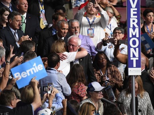 Hillary Clinton wins historic Democratic nomination for president