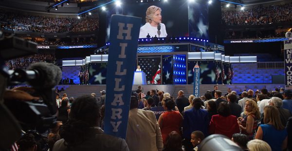 At the Democratic convention, women seize their moment — and momentum