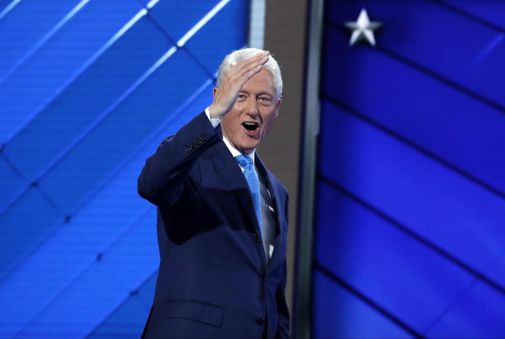 This time, an adoring He looks on as She accepts nomination