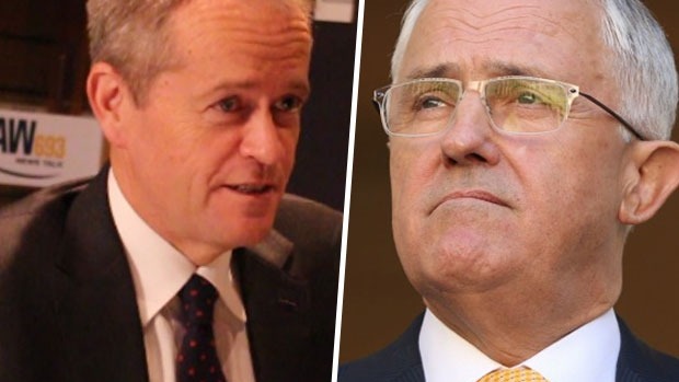 Bill Shorten has hit Malcolm Turnbull with both barrels