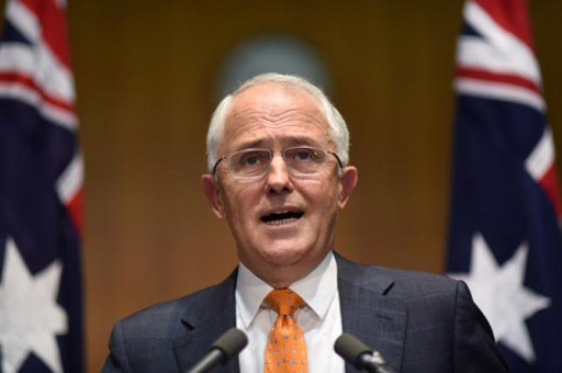 Australian Prime Minister Malcolm Turnbull speaks to the media during a news conference at Parliament House in Canberra Australia