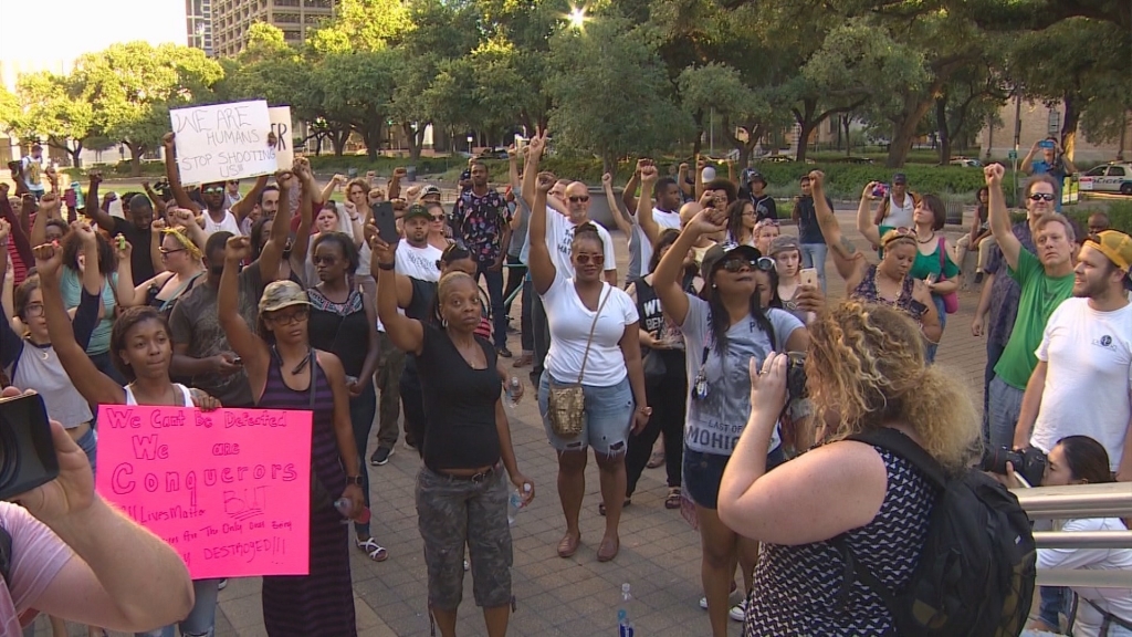 Black Lives Matter protest in Houston