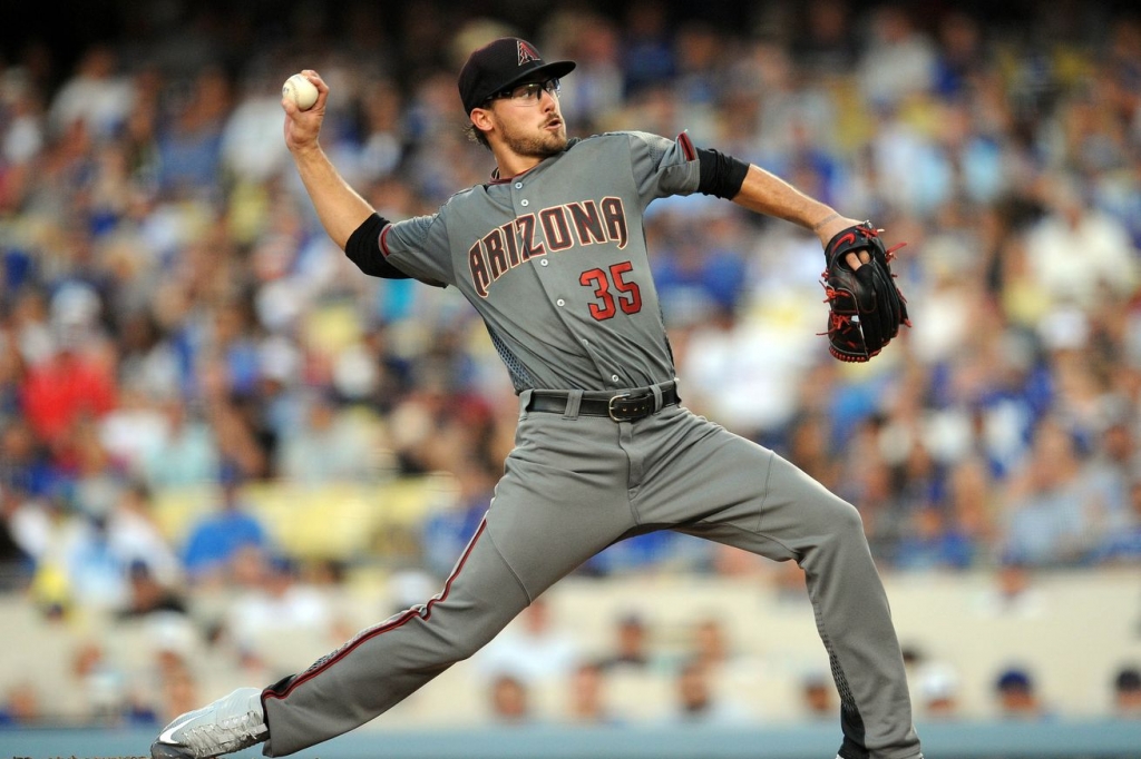 Braden Shipley shutout the Dodgers over six innings in his second major league start.- Gary A. Vasquez-USA TODAY Sports