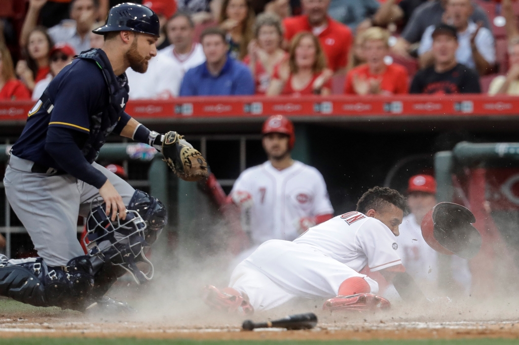 Brewers have chance, leave bases loaded in 5-4 loss to Reds