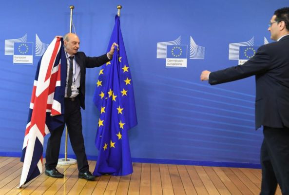 Members of protocol adjust the British and EU