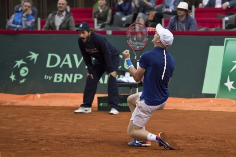 Davis Cup: GB's James Ward beaten by Dusan Lajovic as Serbia level tie