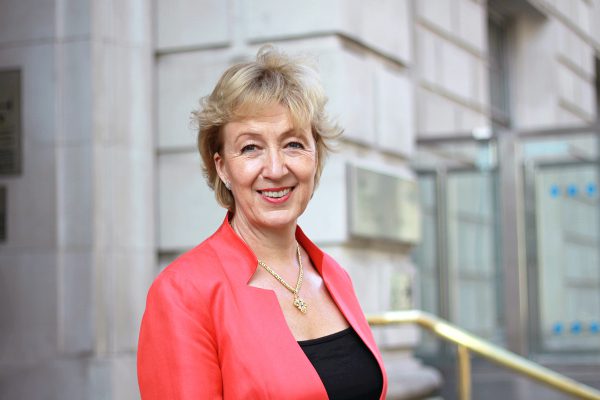 British energy minister Andrea Leadsom is seen in London England