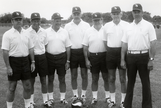 Buddy Ryan with the 1976-77 Minnesota Vikings coaching staff