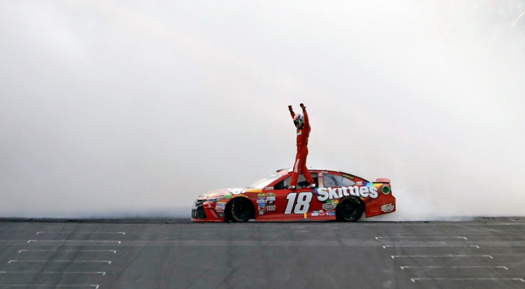 Busch turns weekend into clean sweep with Brickyard 400 win