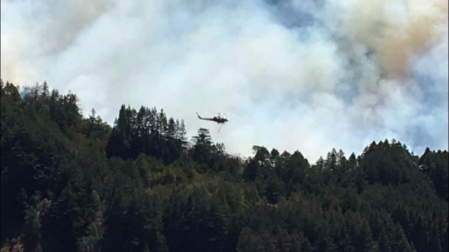 Cal Fire reports the Soberanes Fire in Monterey County is now 23,568 acres