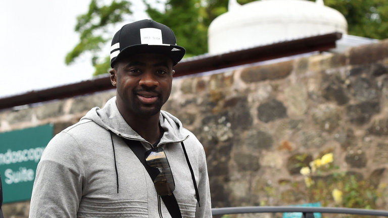 Celtic target Kolo Toure arrives at a private hospital in Glasgow for a medical