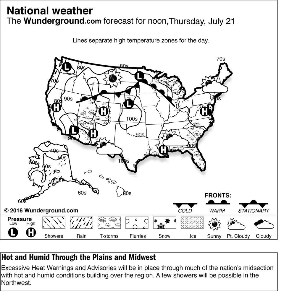 Central US braces for 'heat dome;&#39 heat indexes to top 100