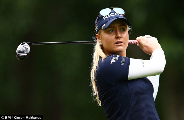 Charley Hull is five under par at the Ricoh British Women's Open at Woburn GC