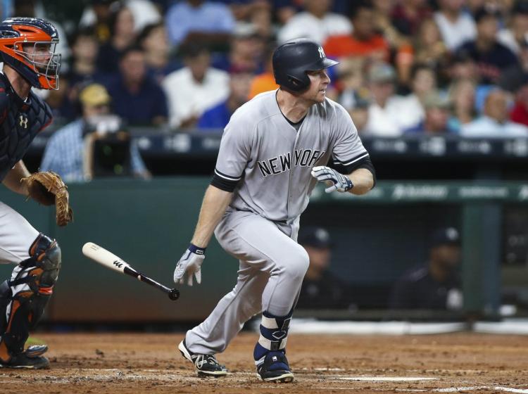 Chase Headley knocks in a run with a base hit in the second inning