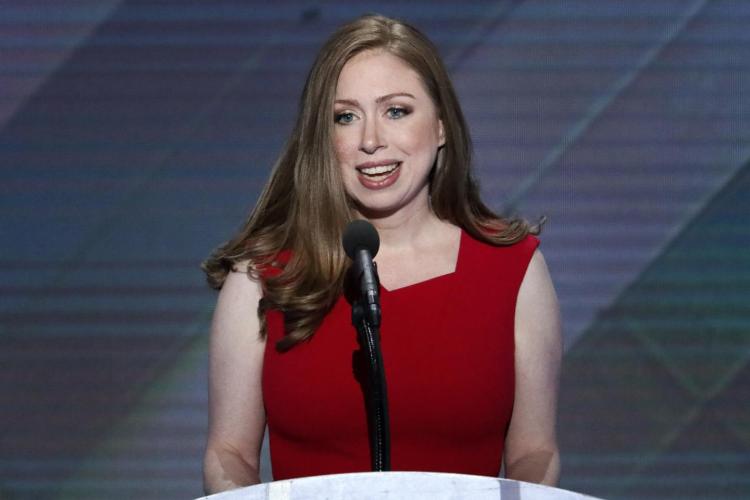 Chelsea Clinton said she was'proud of her mother Hillary Clinton the Democratic nominee for President