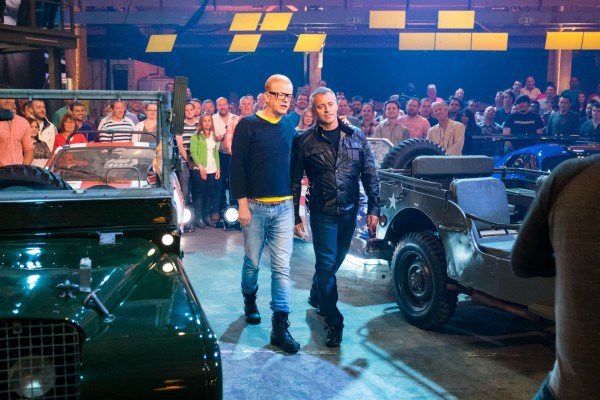 Chris Evans and Matt Le Blanc on Top Gear