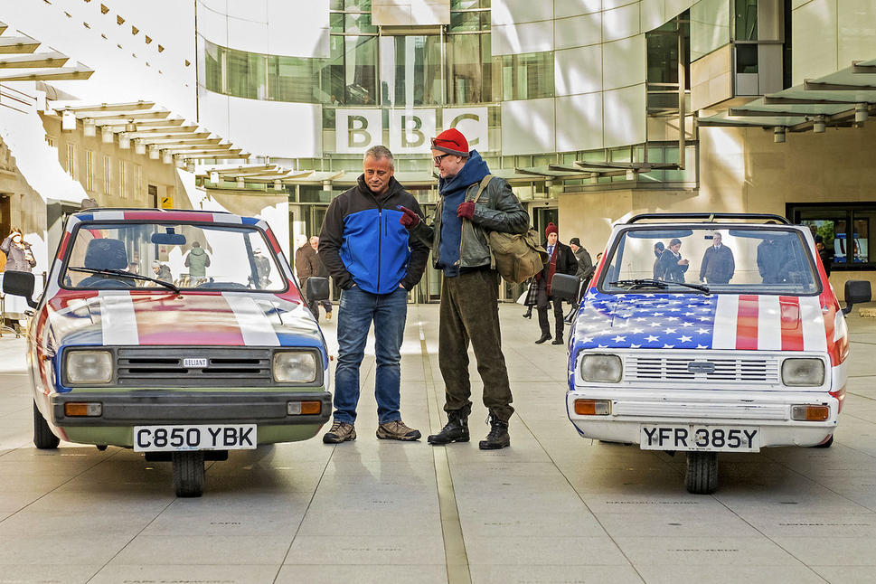 Chris Evans with co-host Matt Le Blanc during the first episode