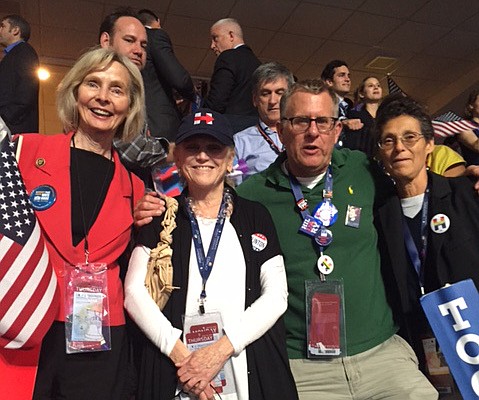 The delegation to the DNC from the 24th Congressional District included Rep. Lois Capps Susan Rose Michael Heyl and Deborah Broner