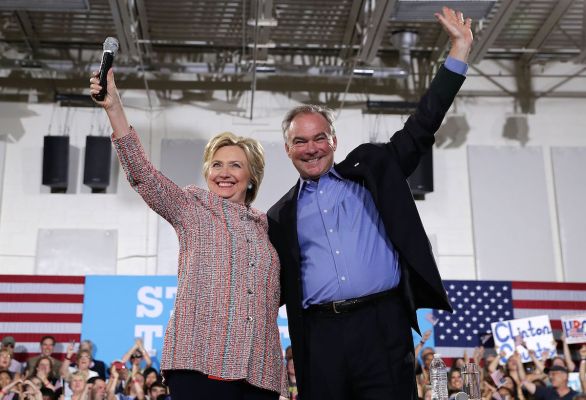 Hillary Clinton chose Sen. Tim Kaine