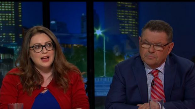 Confrontation Steve Price dismissed Van Badham's comments as'hysterical